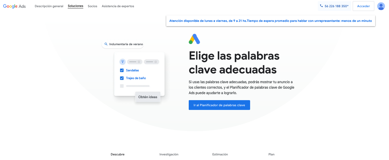 Cómo usar Planificador de palabras clave de Google para aumentar la visibilidad de tu pagina web